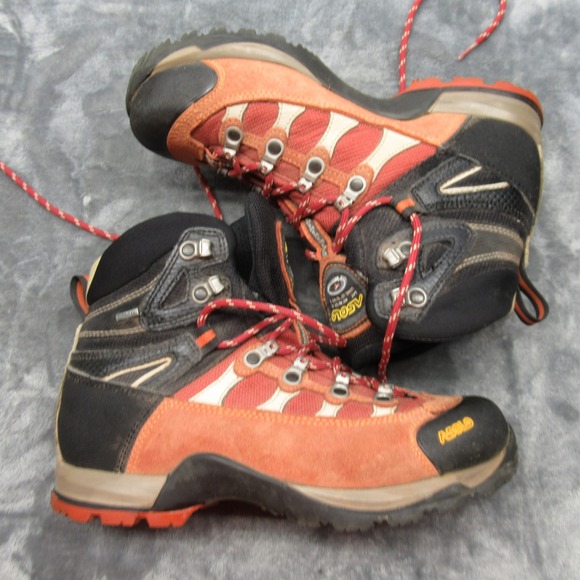 Asolo Hiking Boots Womens 6 Peach Black Gore-Tex Waterproof Lace-Up Outdoor‎ - Picture 13 of 16